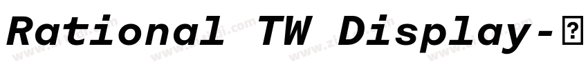 Rational TW Display字体转换